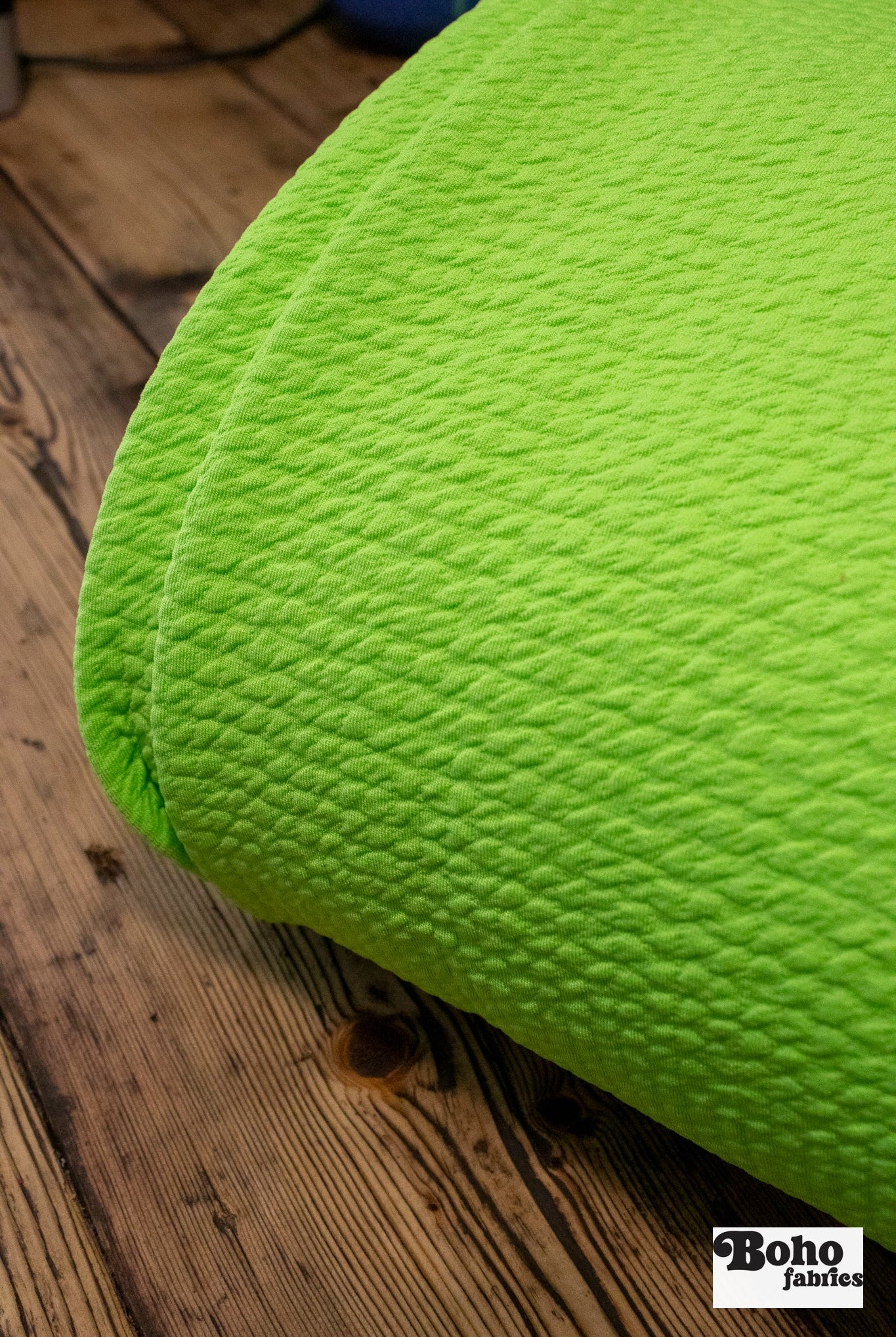 Neon Green, Polartec Power Air. Insulating Performance Knit Fabric - Boho Fabrics - Performance Fabrics