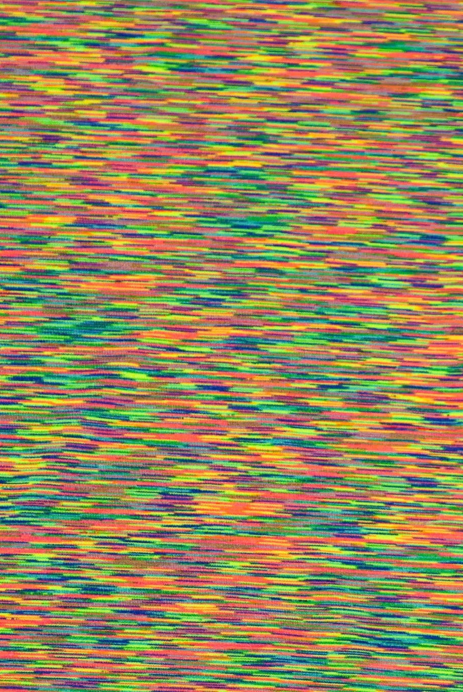 Neon Rainbow, Striated Athletic Knit Fabric - Boho Fabrics - Athletic Knit Fabric