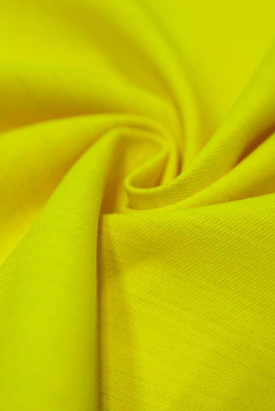 Neon Yellow, Solid Canvas Woven Fabric - Boho Fabrics - Canvas Fabric