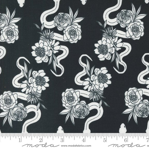 Noir in Midnight Ghost by Moda - 100% Cotton Quilting Fabric - 11542 13 - Boho Fabrics - Quilting Cotton, Woven