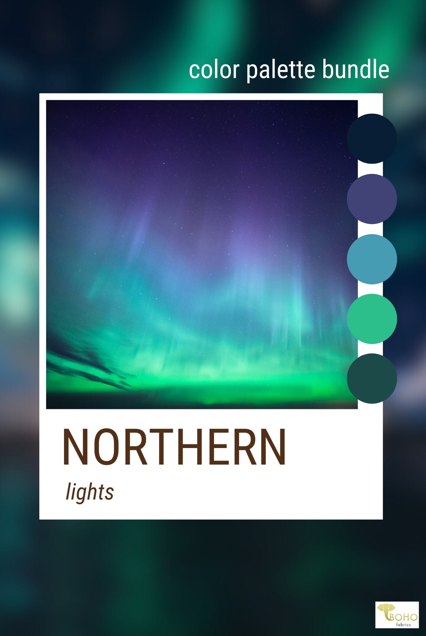 Northern Lights, Mystery Color Palette Bundle - Boho Fabrics - Fabric Bundles
