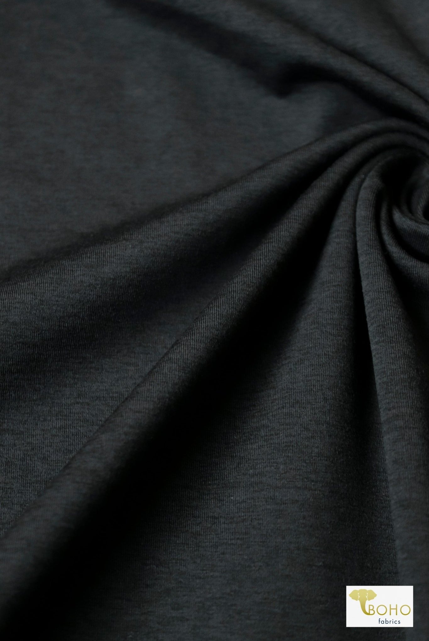 Obsidian Space Dye, Athletic Knit - Boho Fabrics