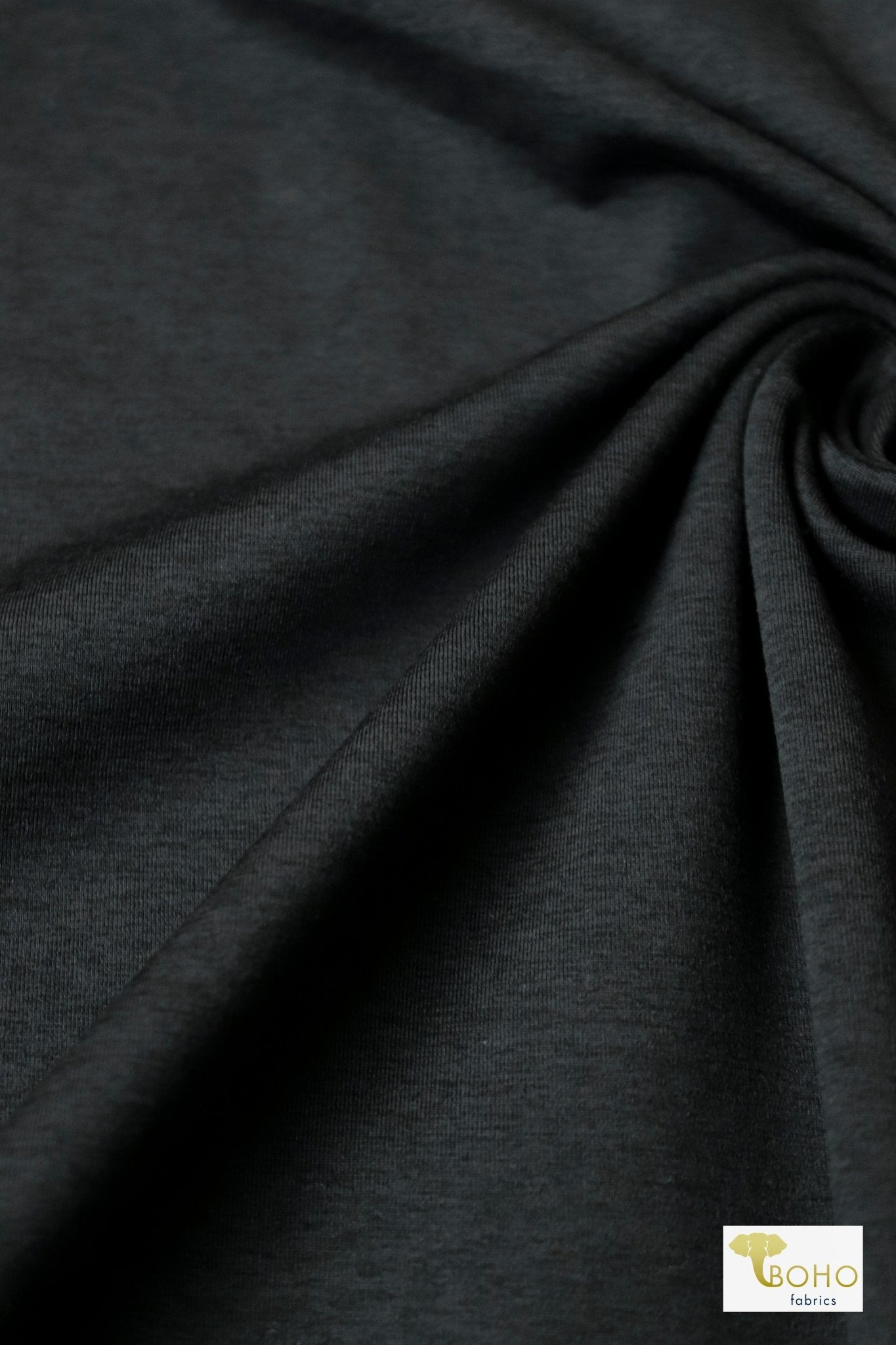 Obsidian Space Dye, Athletic Knit - Boho Fabrics