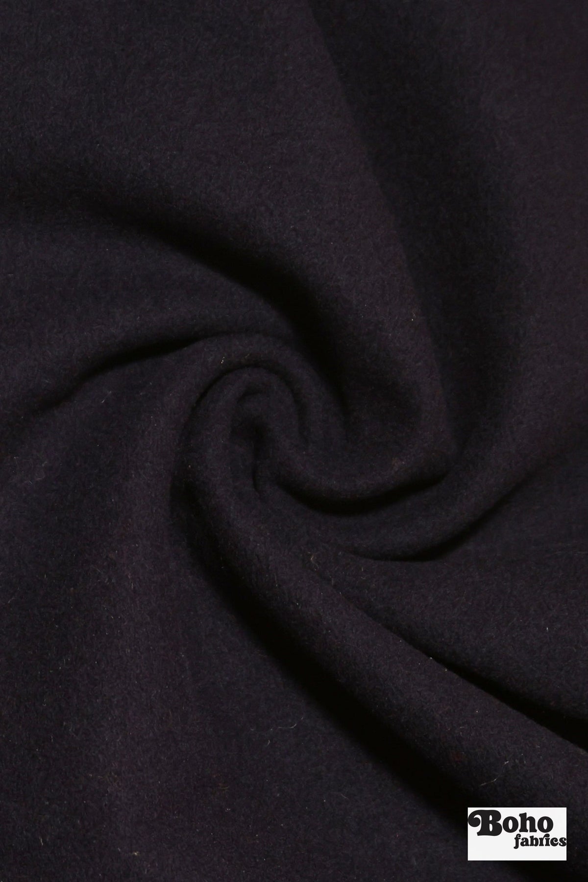 Obsidian Violet Wool Coating Woven Fabric - Boho Fabrics - Wool Coating, Woven