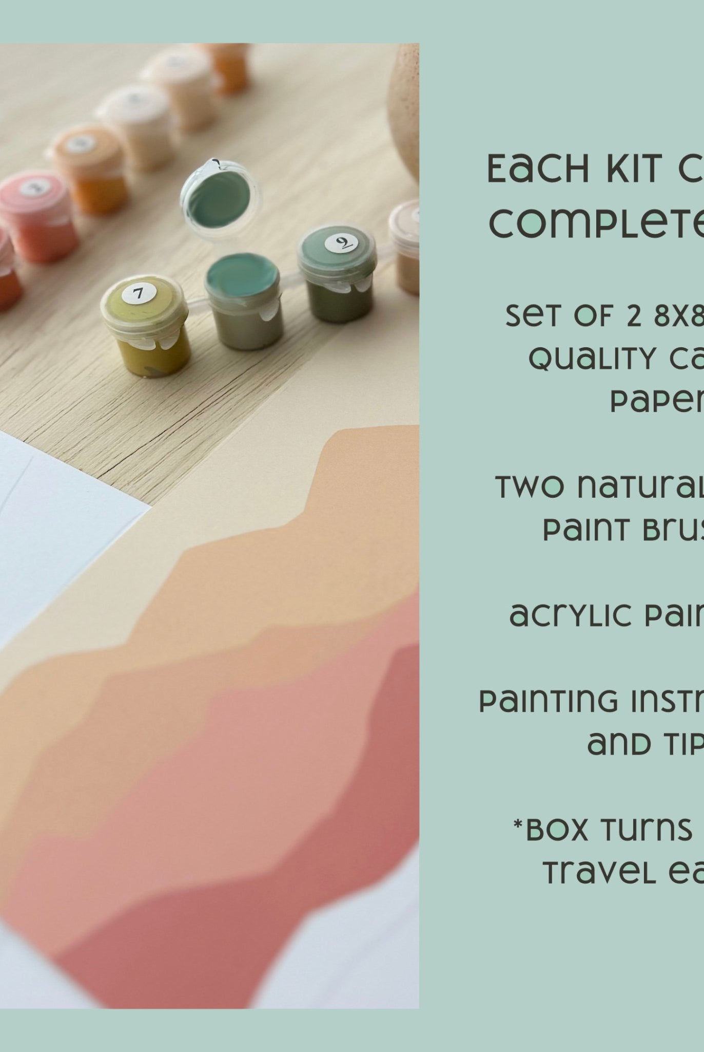 Ocean Animals Paint by Number Kit for Kids - Boho Fabrics -