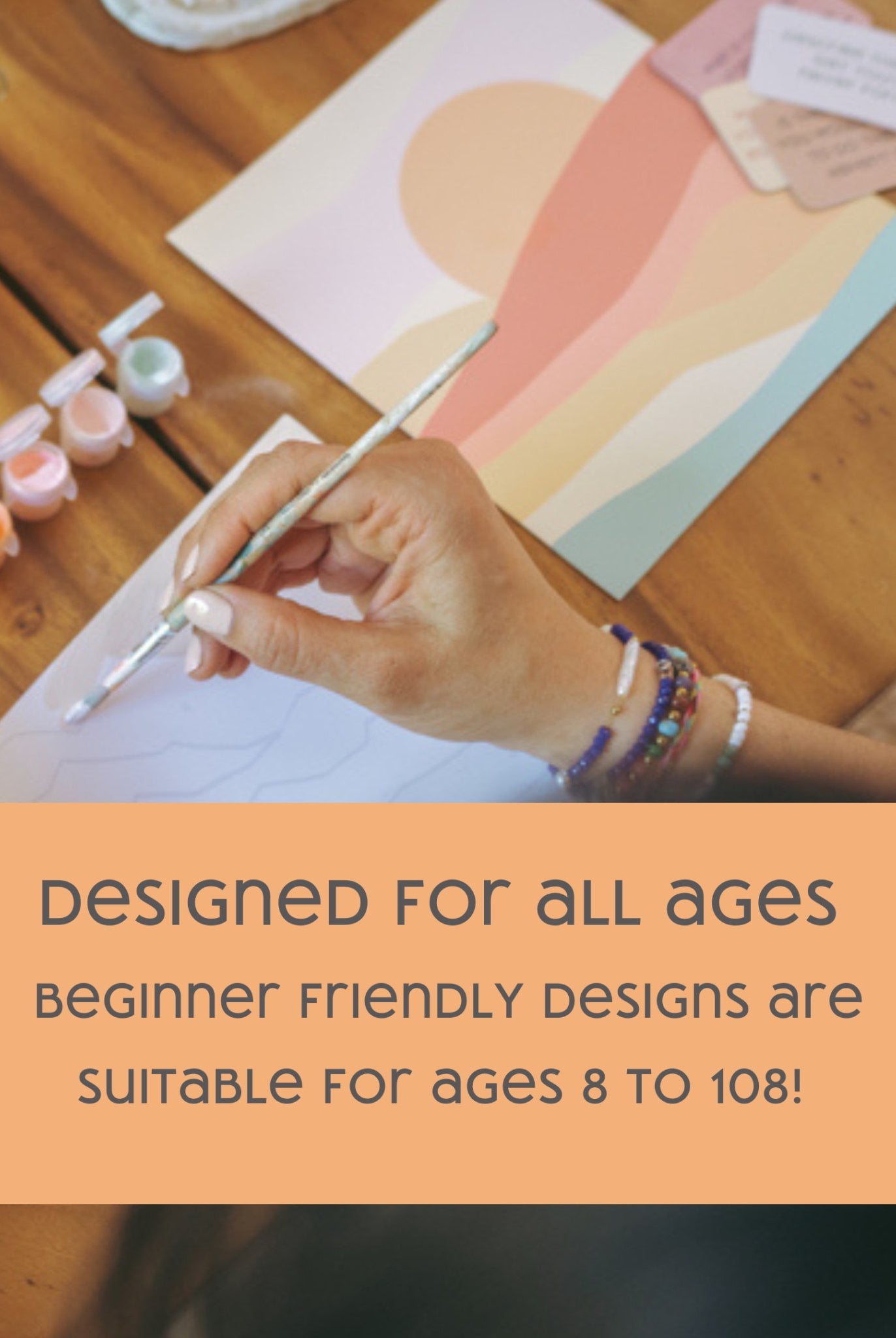 Ocean Animals Paint by Number Kit for Kids - Boho Fabrics -