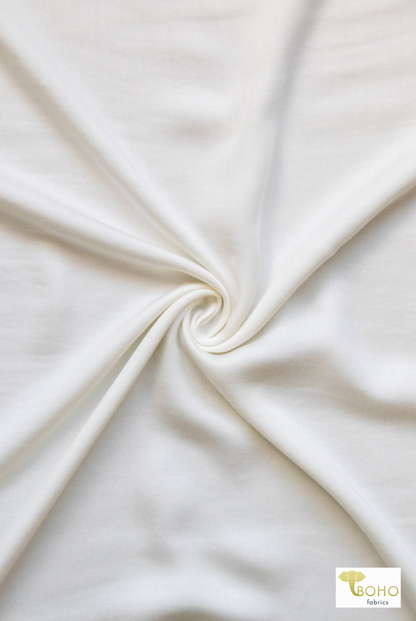 Off - White Rayon Challis Fabric - Boho Fabrics - Challis, Woven