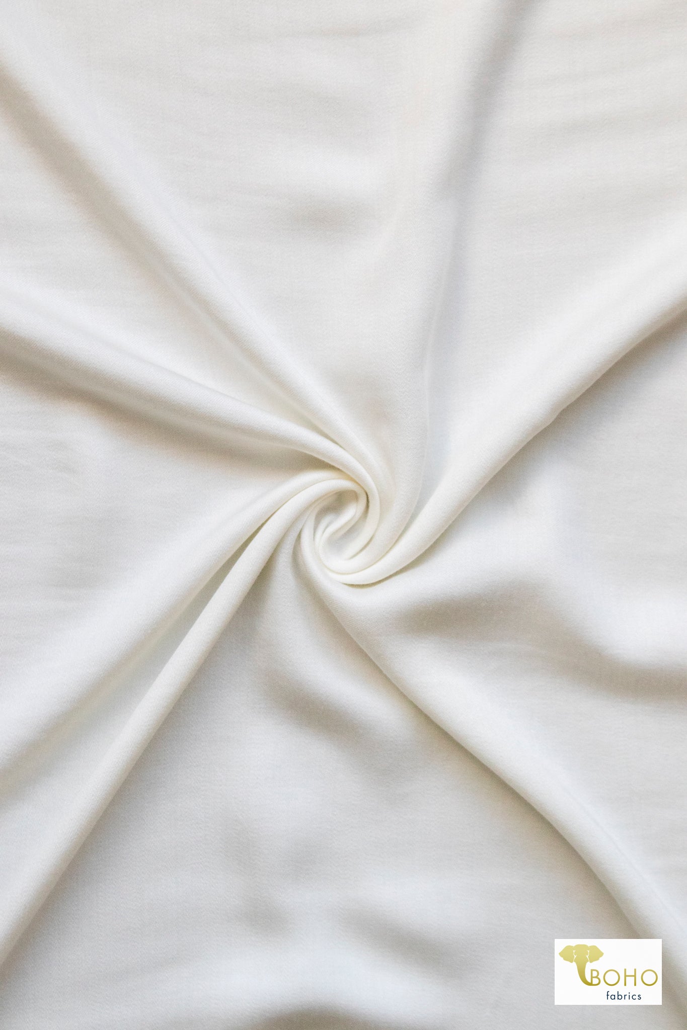 Off - White Rayon Challis Fabric - Boho Fabrics - Challis, Woven