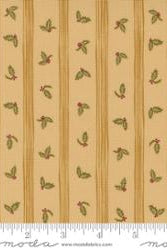 Old World Yuletide Almond by Moda - 100% Cotton Fabric - 45625 12 - Boho Fabrics - Quilting Cotton, Woven