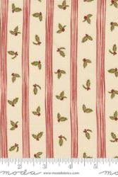 Old World Yuletide Eggshell by Moda - 100% Cotton Fabric - 45625 11 - Boho Fabrics - Quilting Cotton, Woven