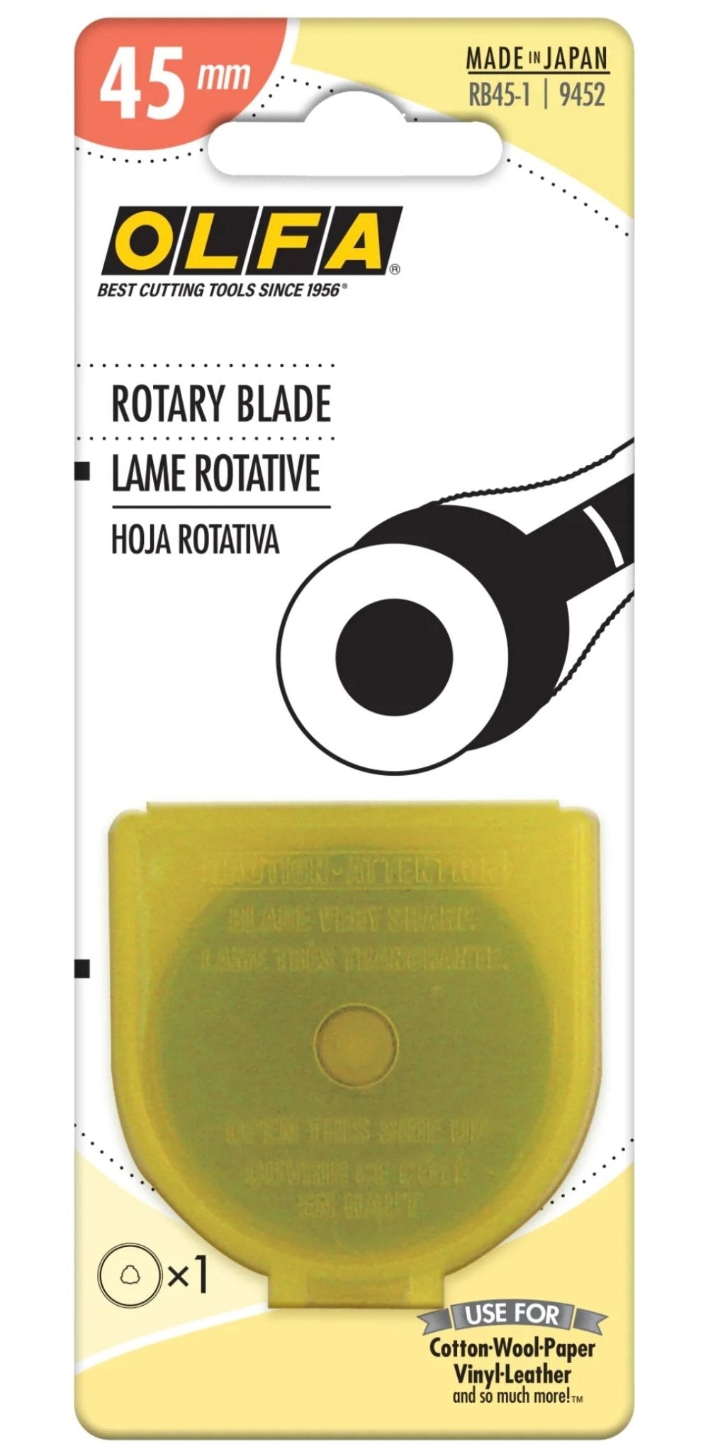 Olfa, 45mm Rotary Blade - Boho Fabrics - Cutting Supplies