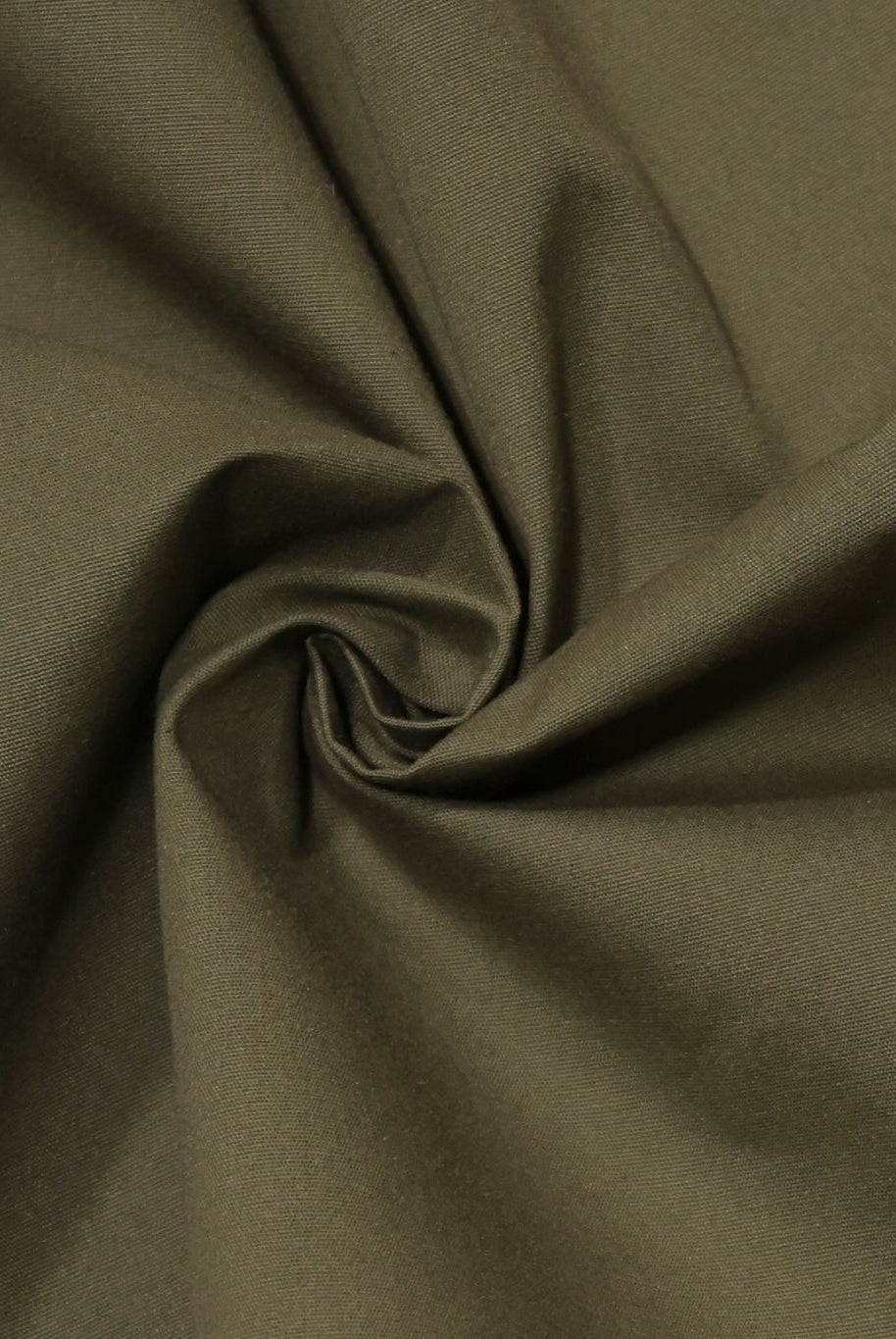 Olive, Deadstock Cotton Canvas Woven Fabric - Boho Fabrics - Canvas Fabric