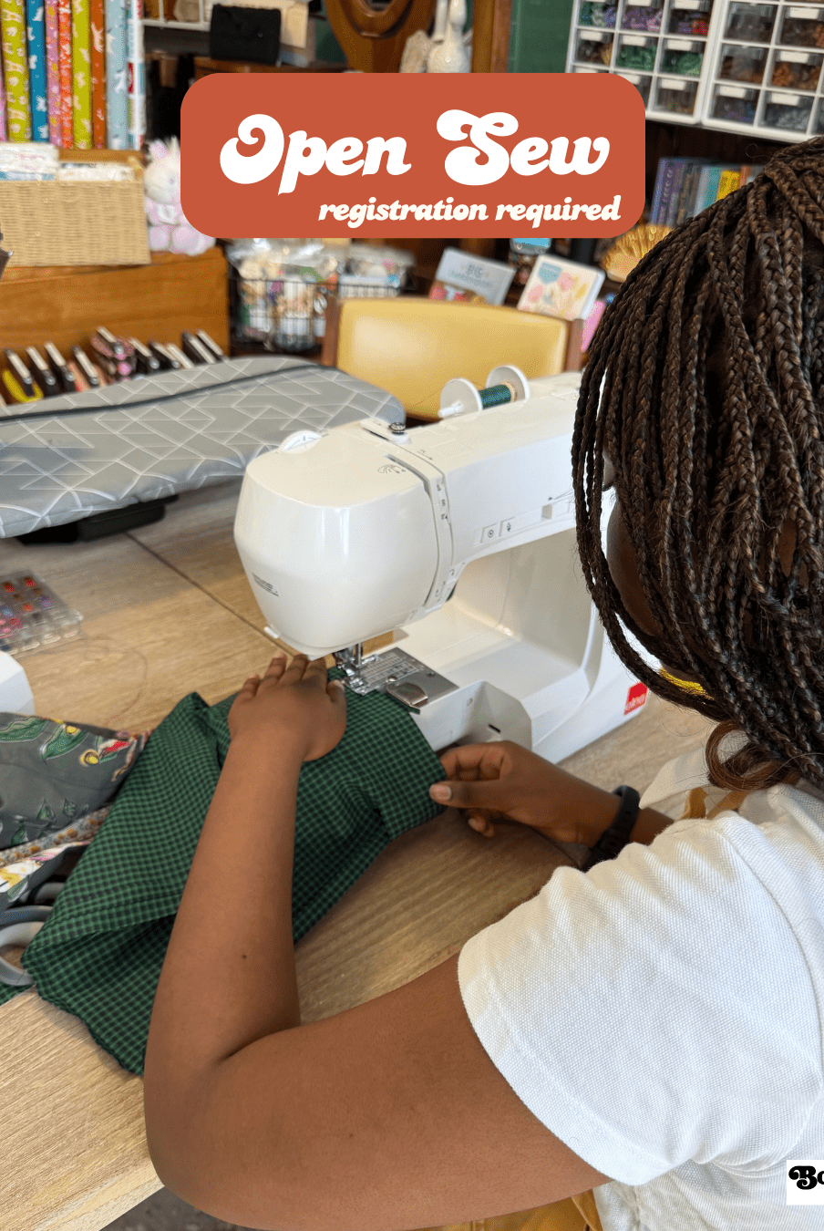 Open Sew (Registration Required) - Boho Fabrics - Class