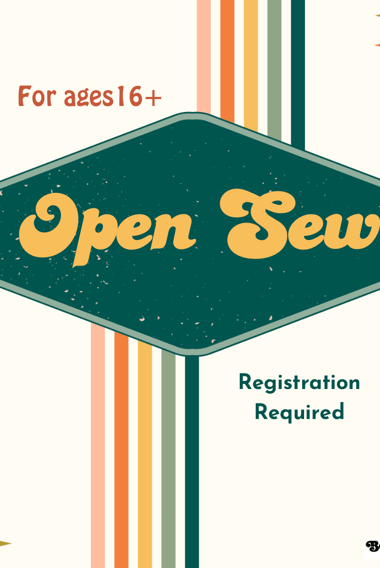 Open Sew (Registration Required) - Boho Fabrics - Class