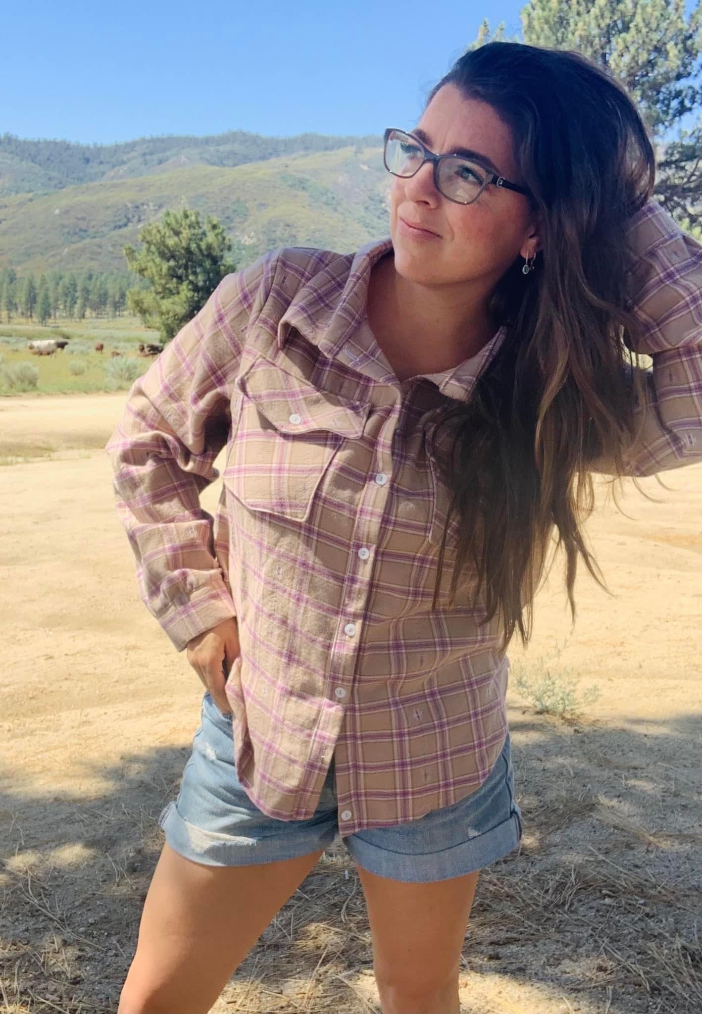 Orchid - Desert Dobby, Woven Cotton Flannel - Boho Fabrics