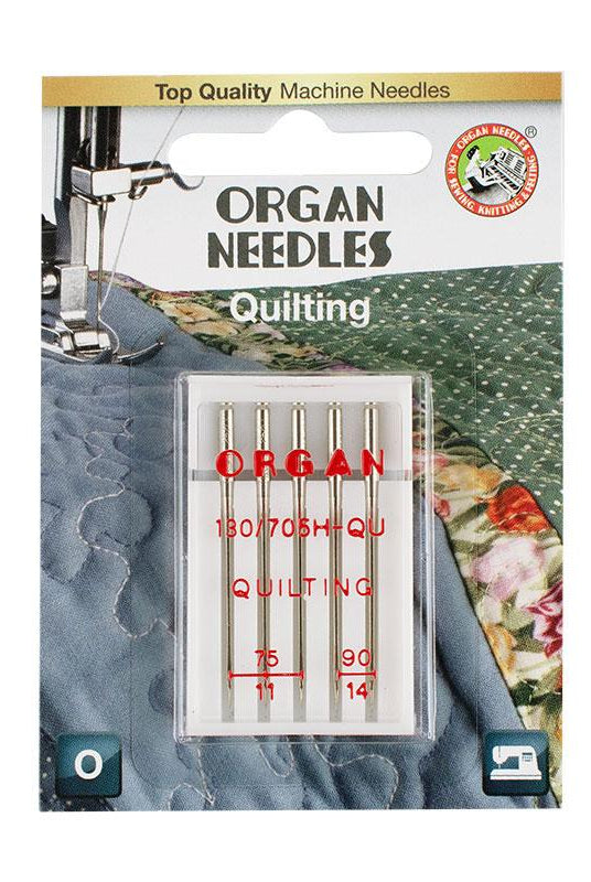 Organ Quilting Needle 5pk Assorted Sizes 75-90 - Boho Fabrics - Sewing Needles