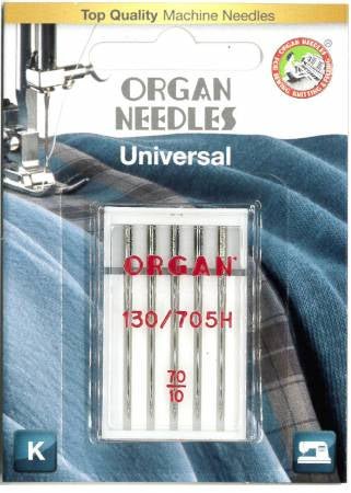 Organ Universal Size 70/10 Needles 5pk - Boho Fabrics - Sewing Needles