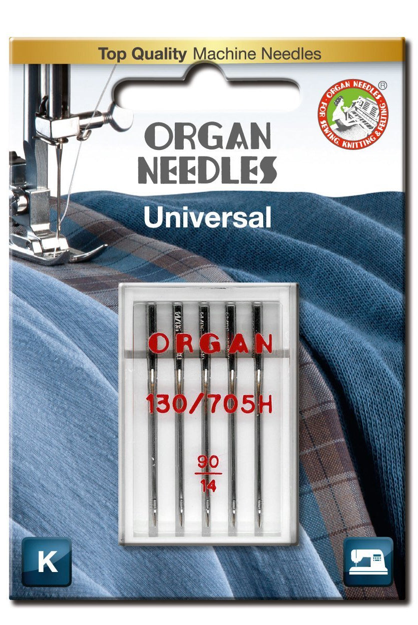 Organ Universal Size 90/14 Needles 5pk - Boho Fabrics - Sewing Needles