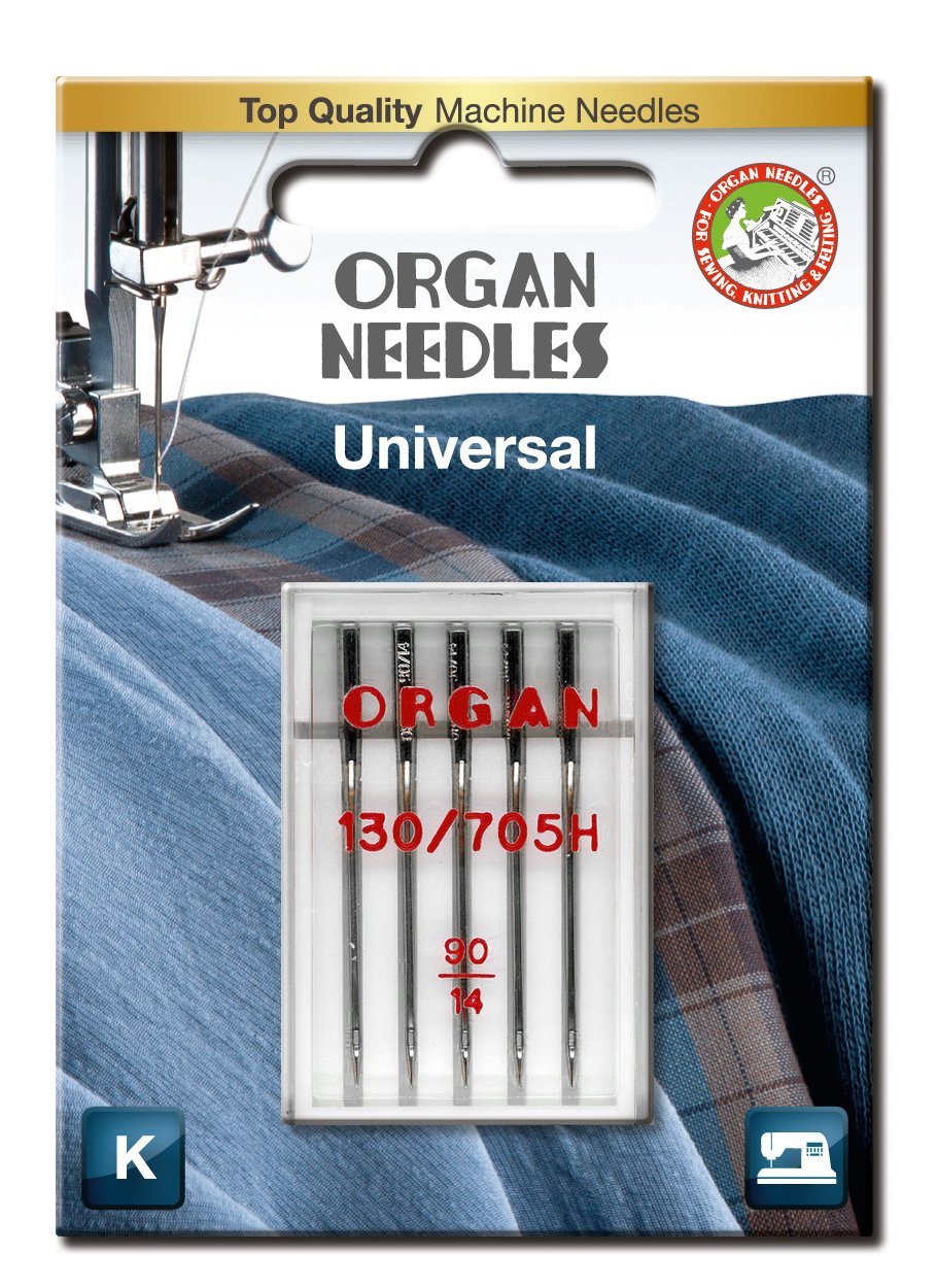 Organ Universal Size 90/14 Needles 5pk - Boho Fabrics - Sewing Needles