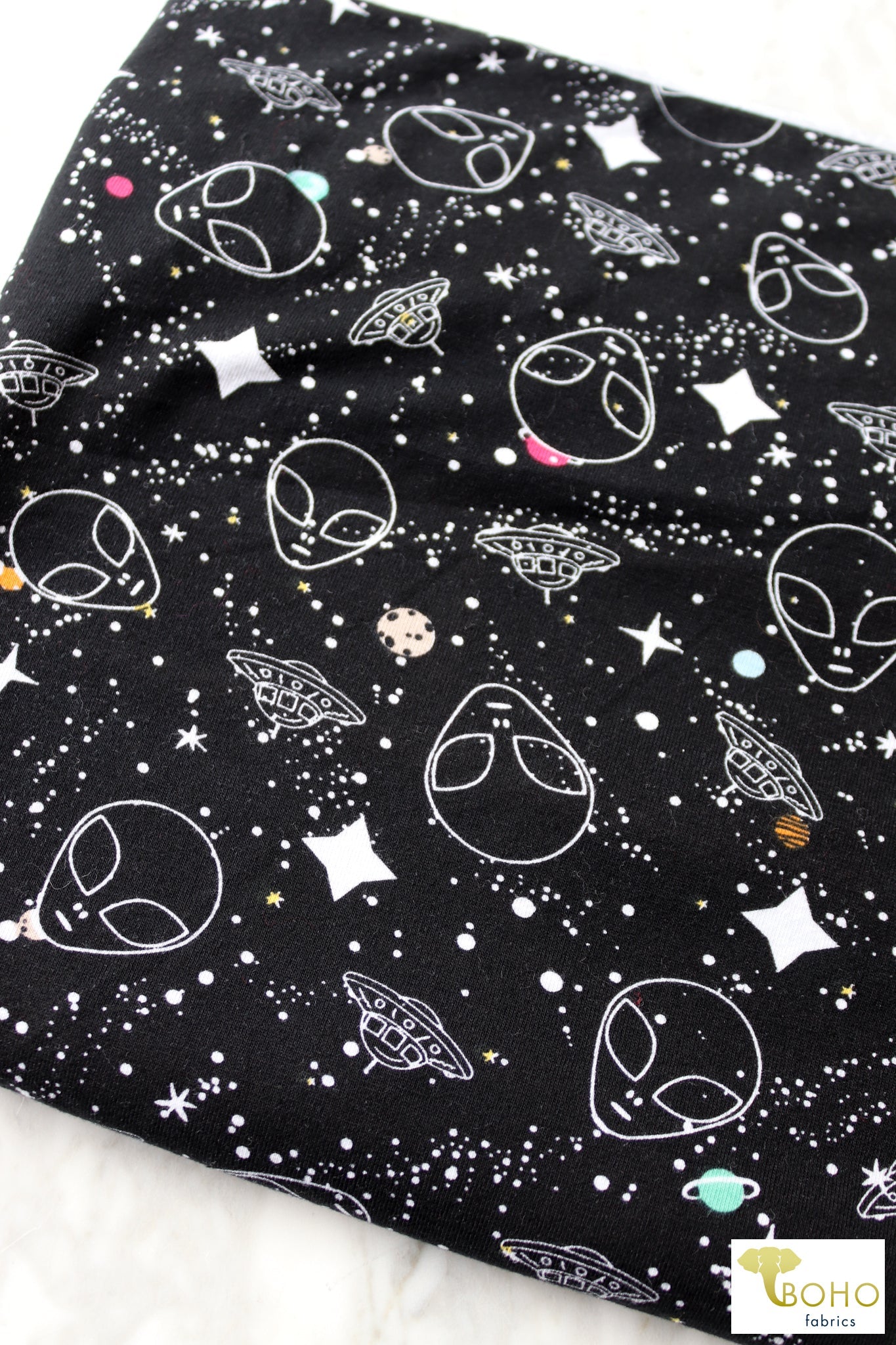 Out of This World, Cotton Spandex Print. CLP-115 - Boho Fabrics