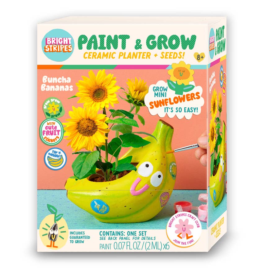Paint & Grow - Banana - Boho Fabrics - Art & Craft Kits