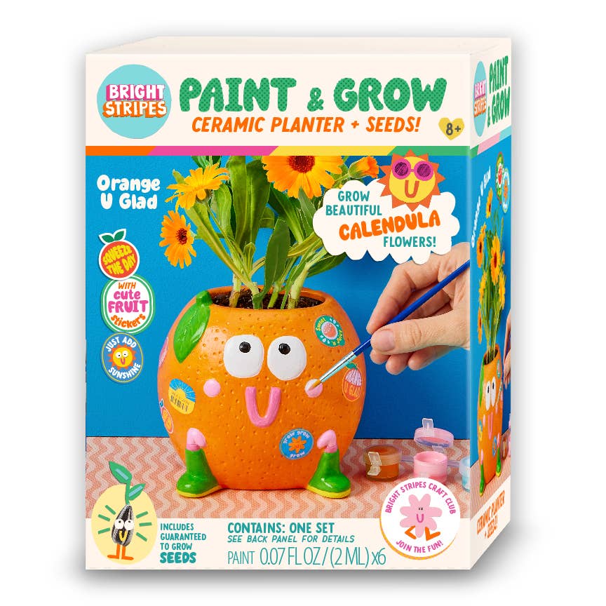Paint & Grow - Orange - Boho Fabrics - Art & Craft Kits