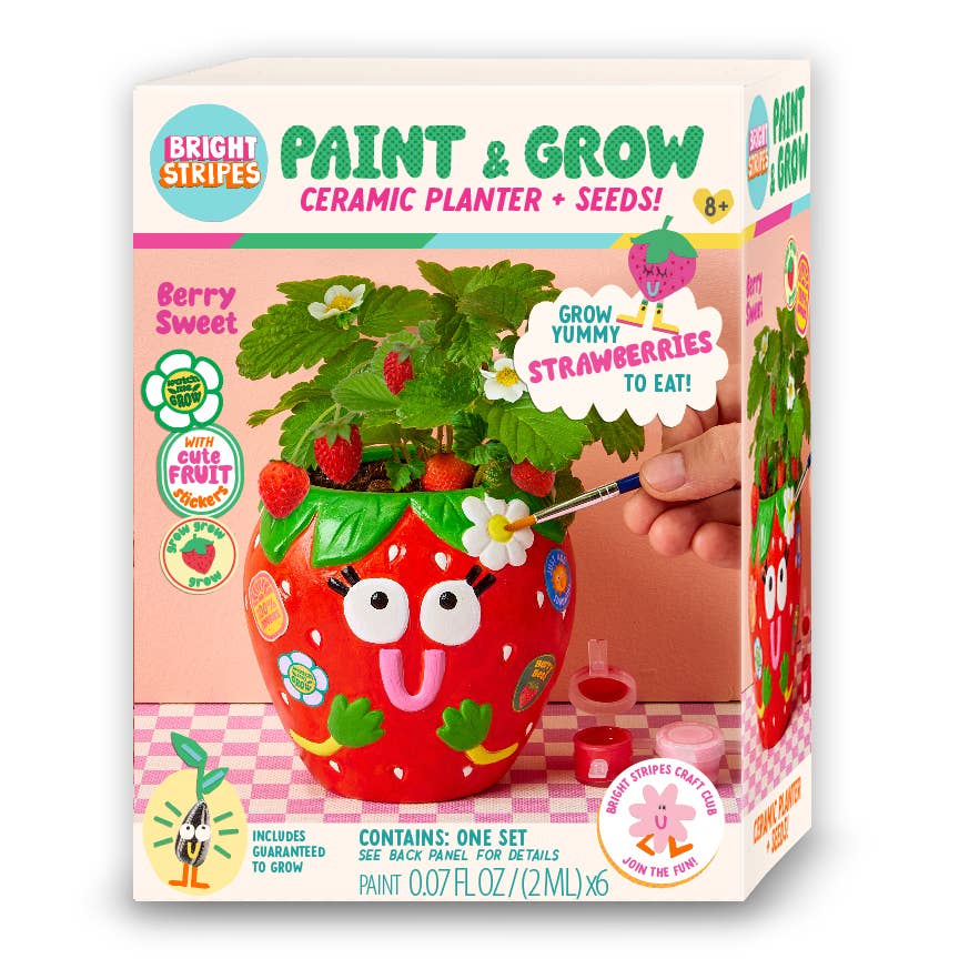 Paint & Grow - Strawberry - Boho Fabrics - Art & Craft Kits