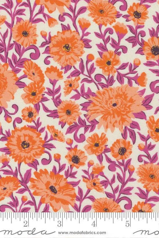 Paisley Rose Ivory Clementine 11882 11 Moda 1 - Boho Fabrics - Quilting Cotton, Woven