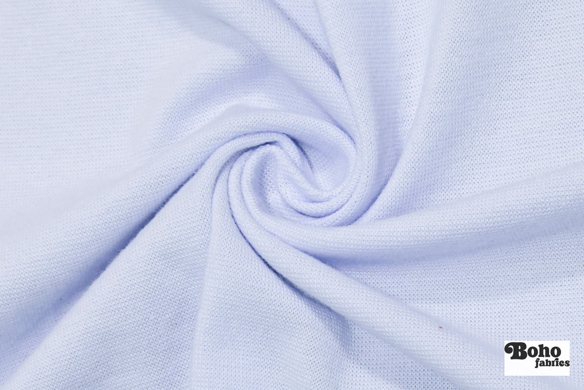 Pale Periwinkle, Ponte Knit Fabric - Boho Fabrics - Ponte Solid, Knit Fabric