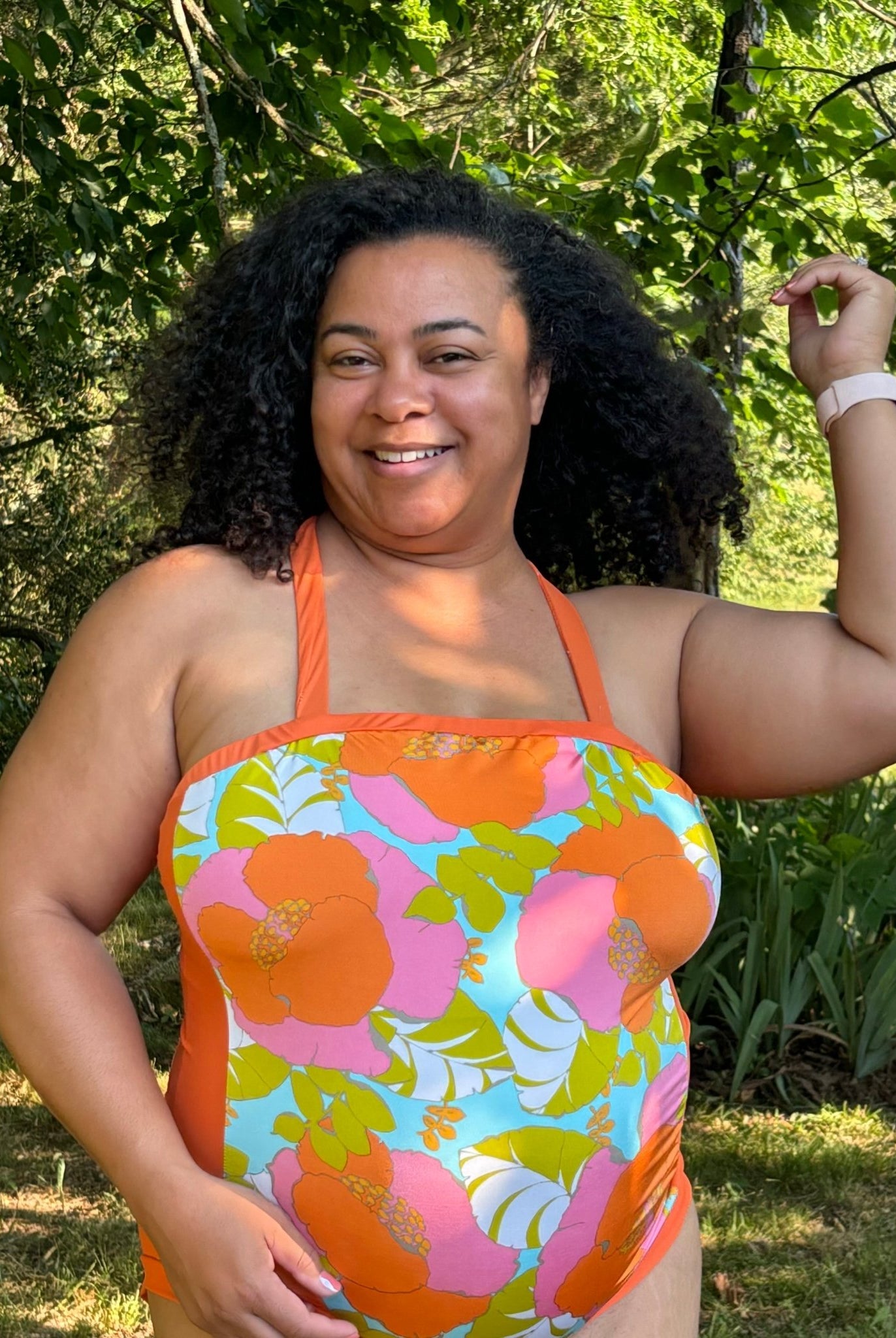 Palm Royale, Swim Knit Fabric - Boho Fabrics - Swim Knit, Printed Fabric