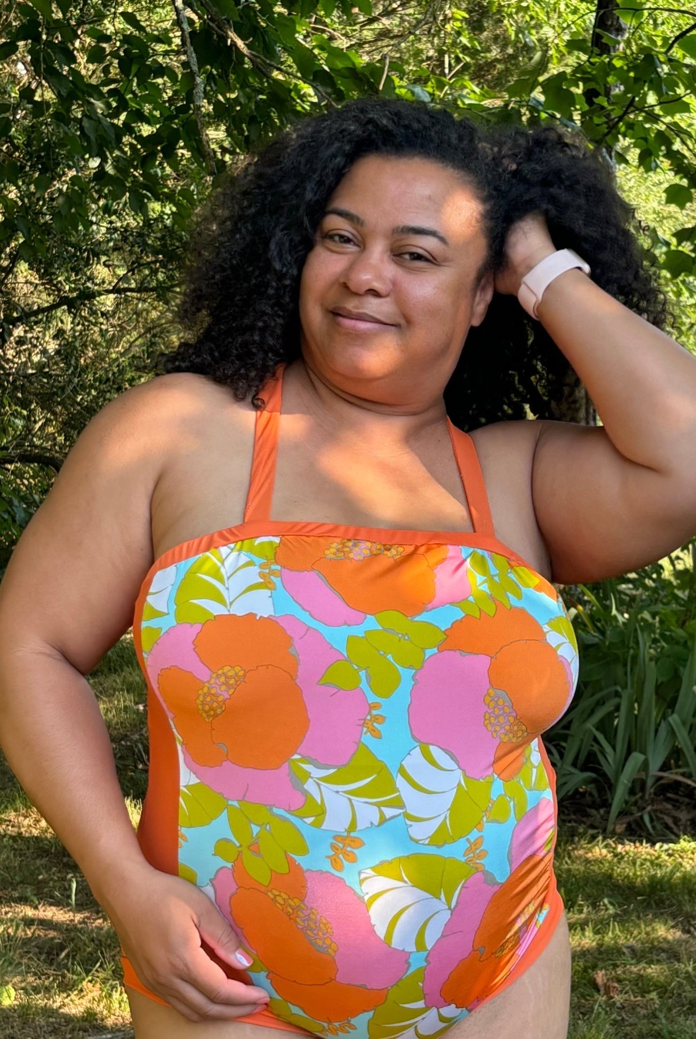 Palm Royale, Swim Knit Fabric - Boho Fabrics - Swim Knit, Printed Fabric