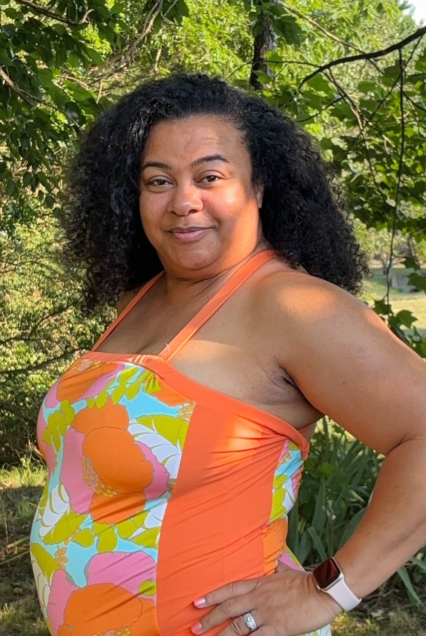 Palm Royale, Swim Knit Fabric - Boho Fabrics - Swim Knit, Printed Fabric