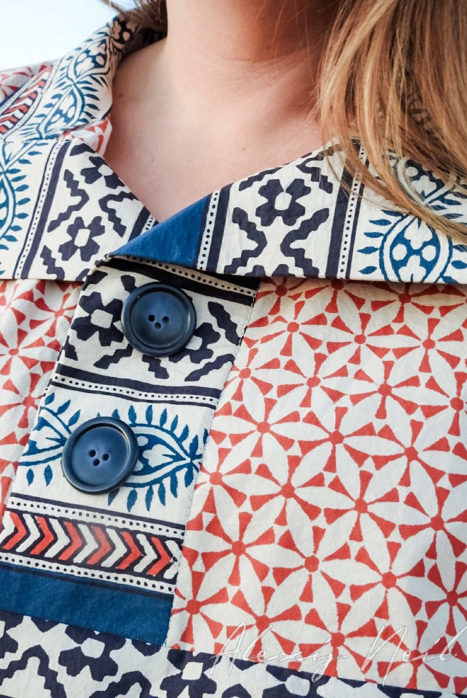 Panel Print, Cotton Sateen Woven Fabric - Boho Fabrics - Shirting, Woven