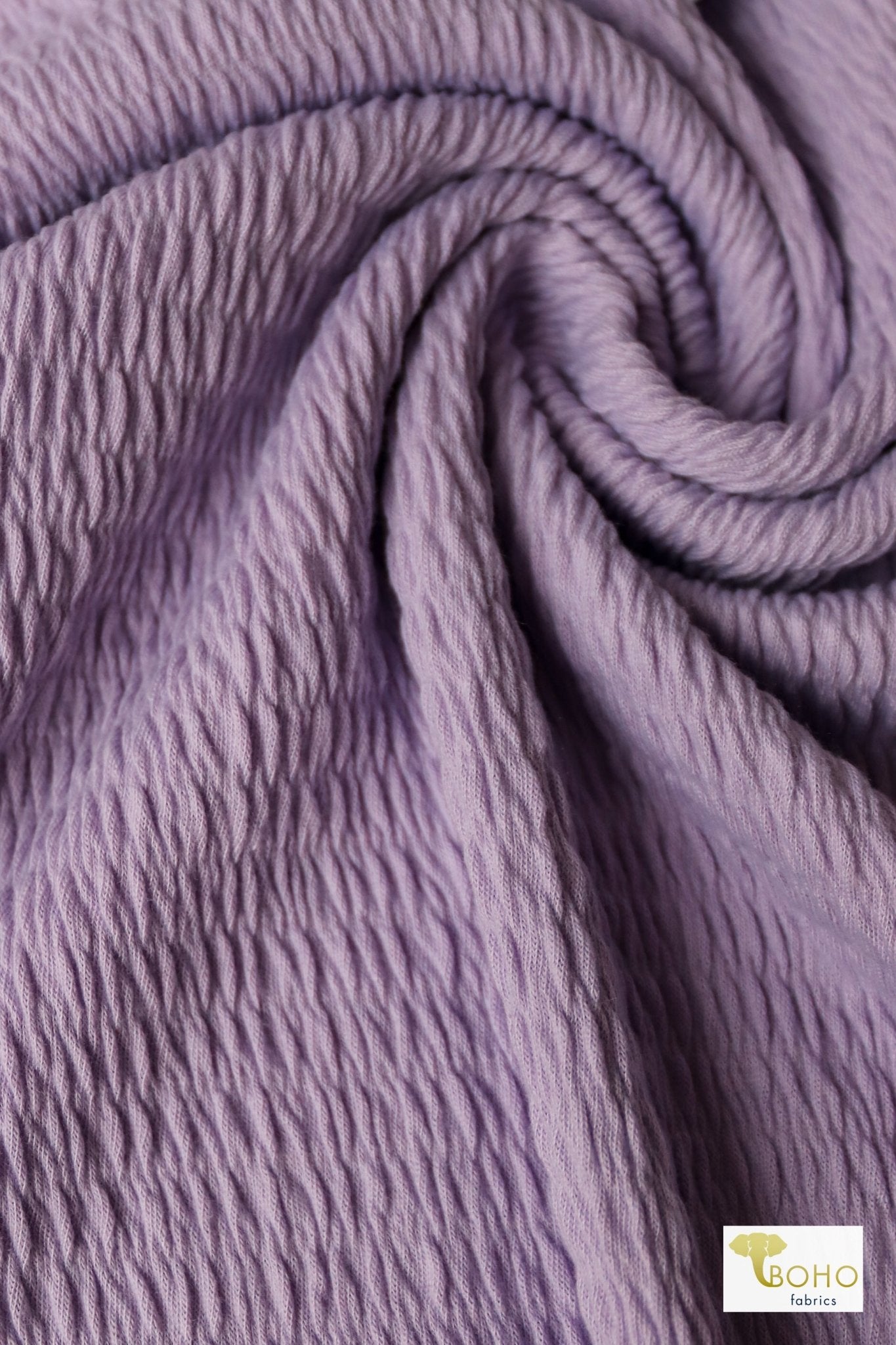 Pansy Purple, Smocked Knit - Boho Fabrics