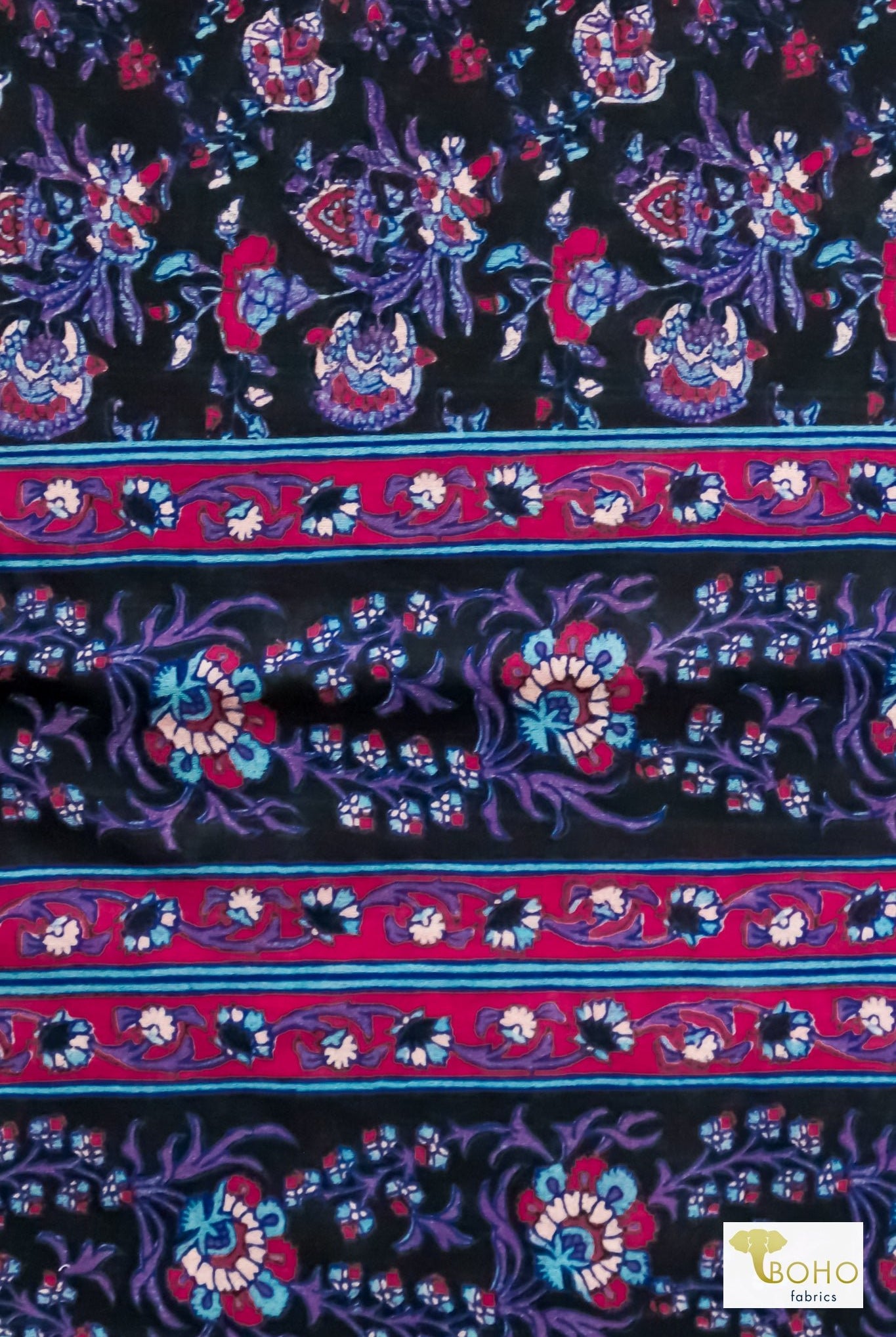 Parisian Panels, Cotton Woven Lawn - Boho Fabrics