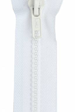 Parka Polyester 2 - Way Separating Zipper 36in - White (F44) - Boho Fabrics - Zippers