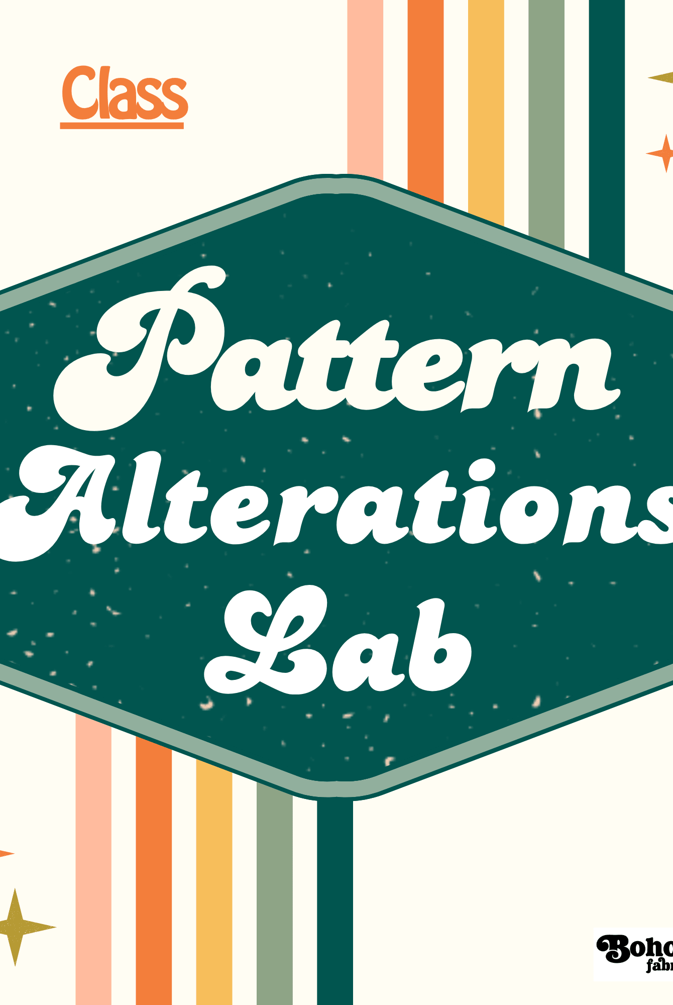 Pattern Alterations Lab: Solving Common Fit Issues with Stephanie Parks - Boho Fabrics - Event