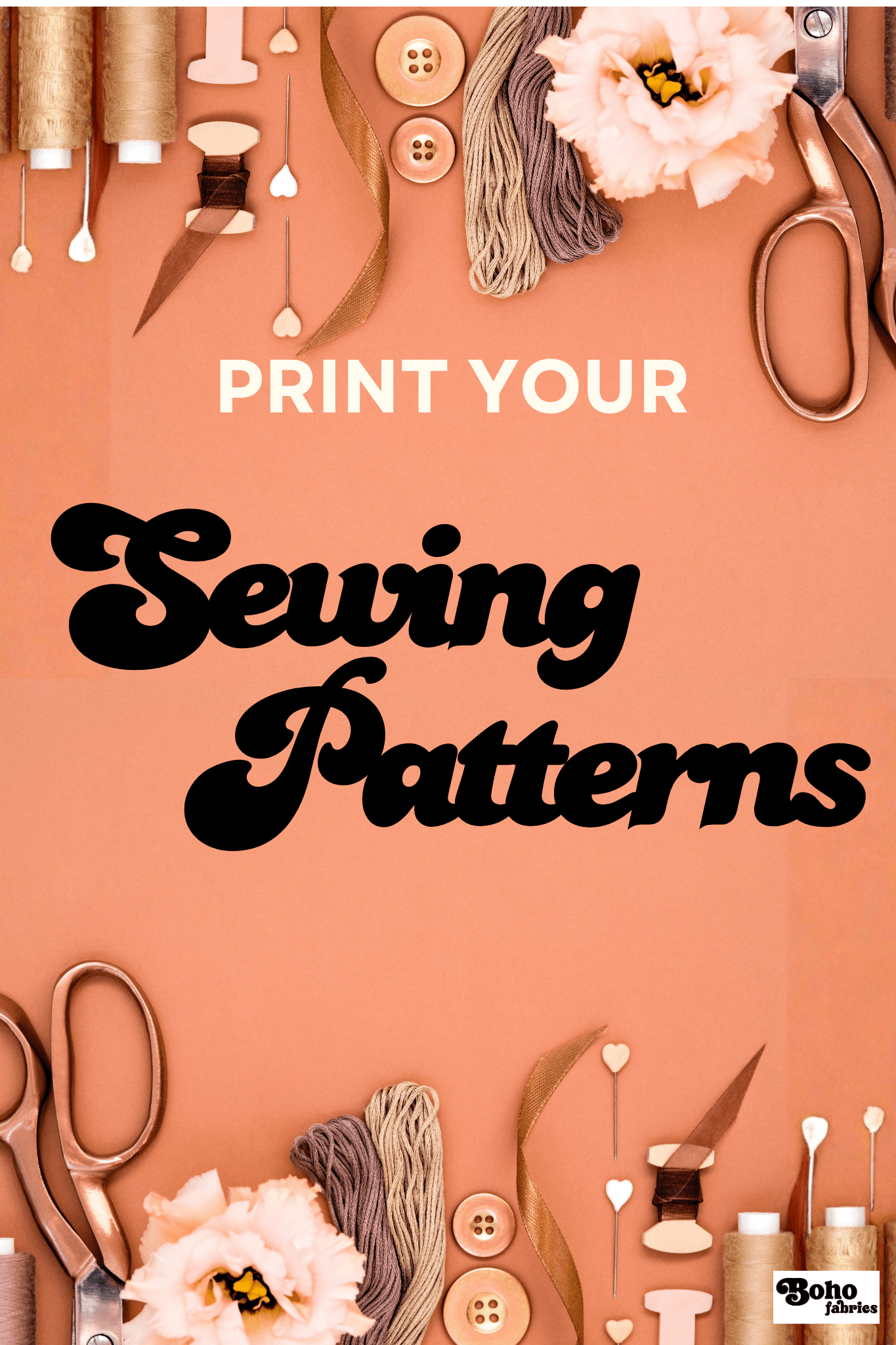 Pattern Printing - A0 PDF - Boho Fabrics - Sewing Patterns