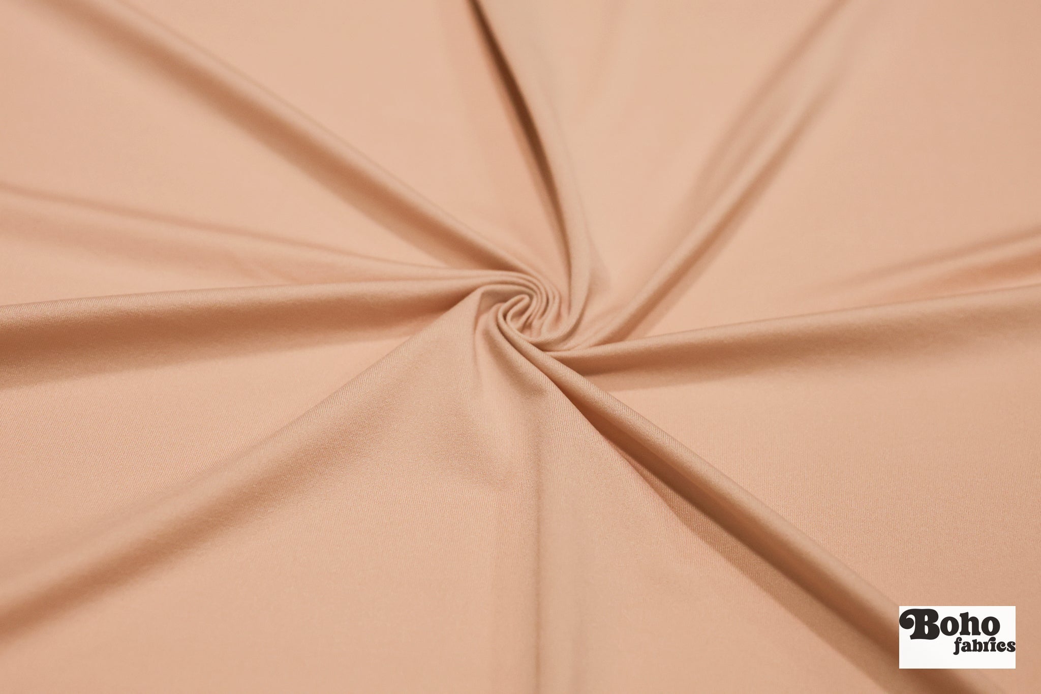 Peach, Nylon Stretch Lining Knit Fabric - Boho Fabrics - Lining