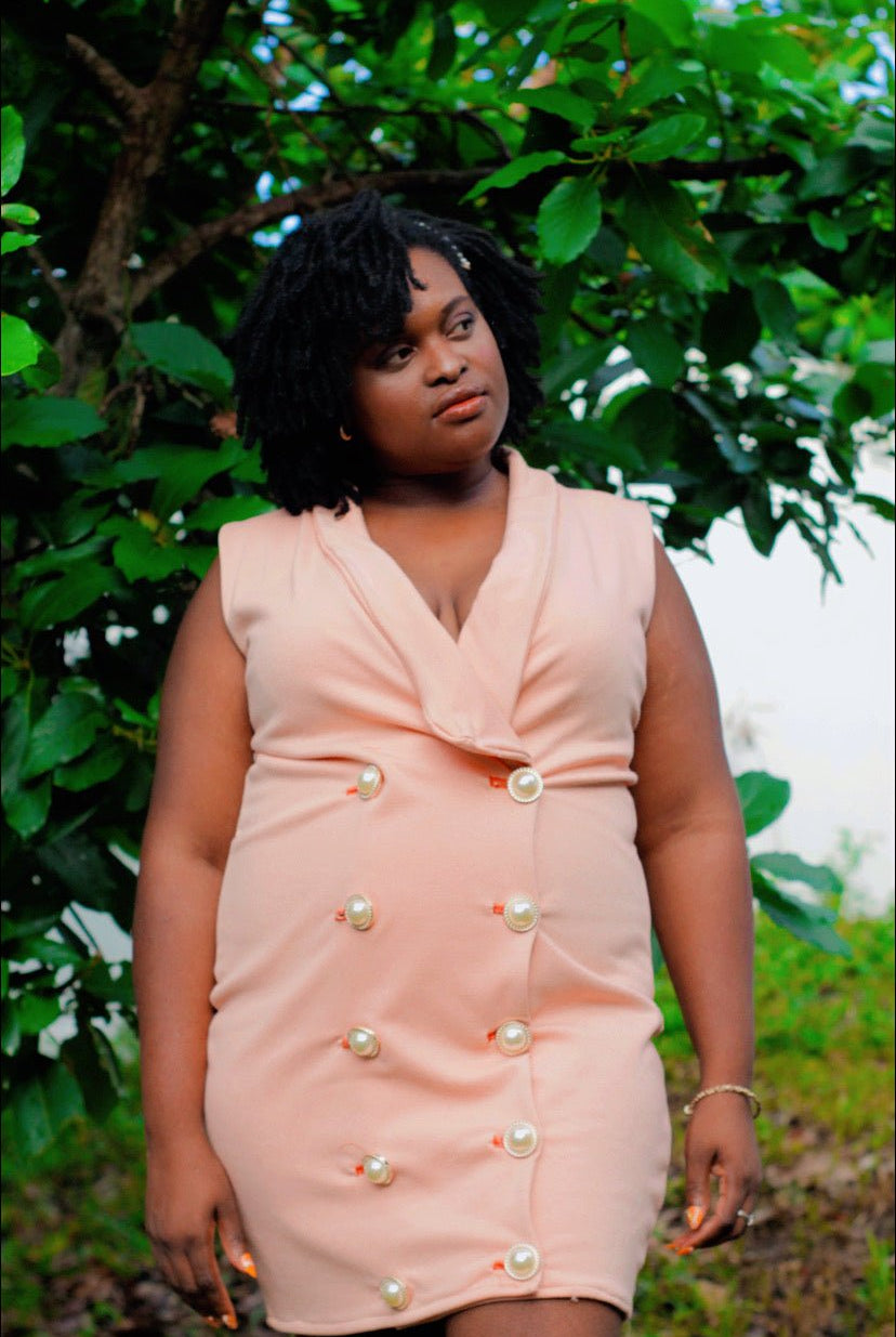 Peach. Ponte Di Roma Double Knit Fabric. PNT - 107. - Boho Fabrics - Ponte Solid, Knit Fabric