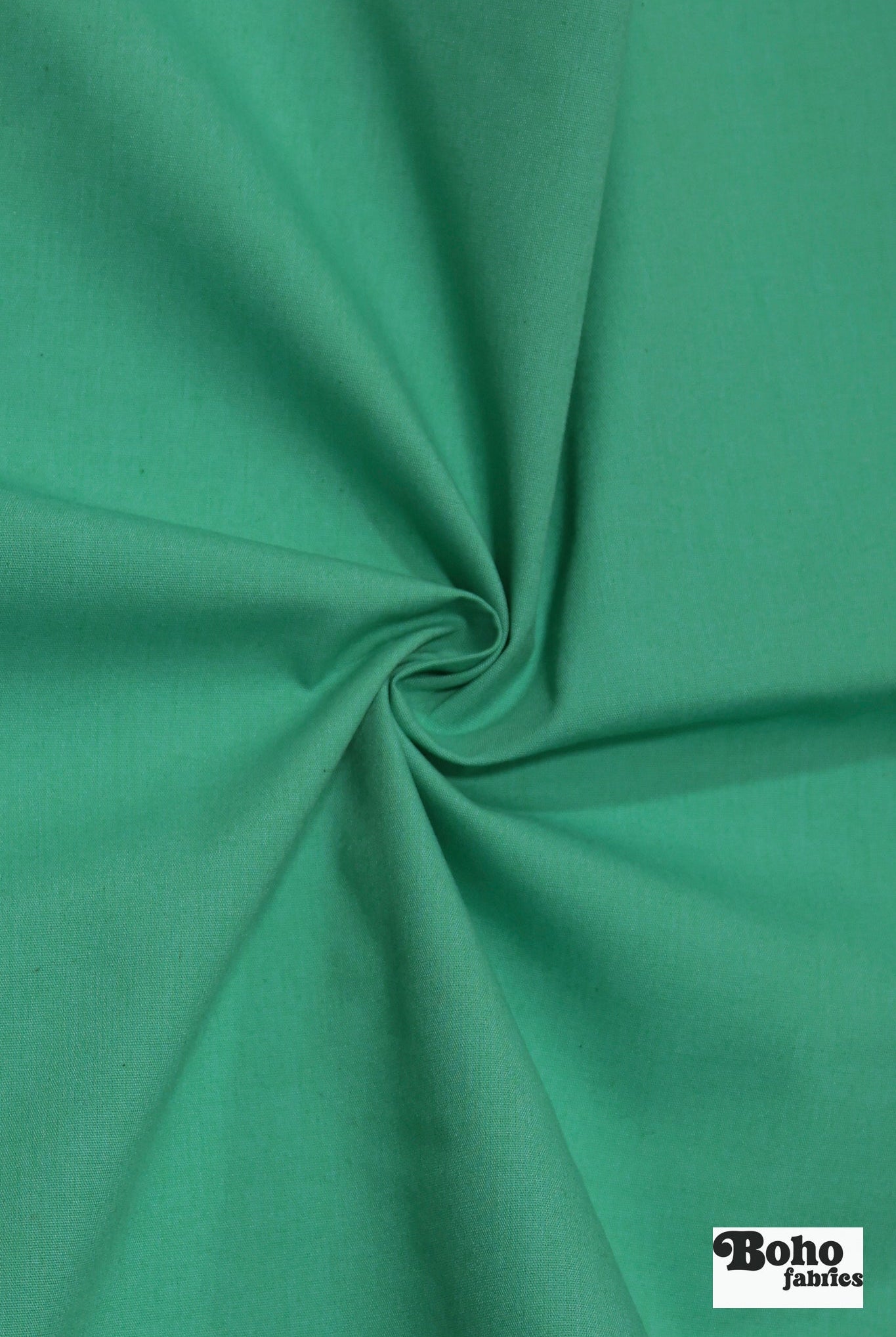 Peacock Green, Deadstock Cotton Canvas Woven Fabric - Boho Fabrics - Canvas Fabric