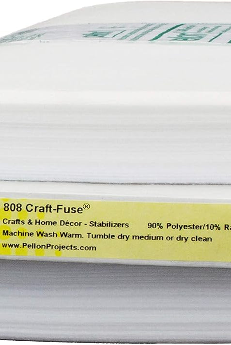 Pellon 808 Craft Fuse Stabilizer, White, 20 inch wide, Sold by the Yard. - Boho Fabrics - Interfacing