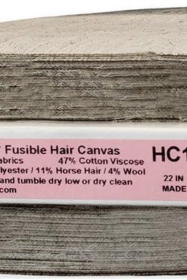 Pellon Fusible Hair Canvas, Natural, 21 inch wide, Sold by the Yard. HC120F - Boho Fabrics - Interfacing