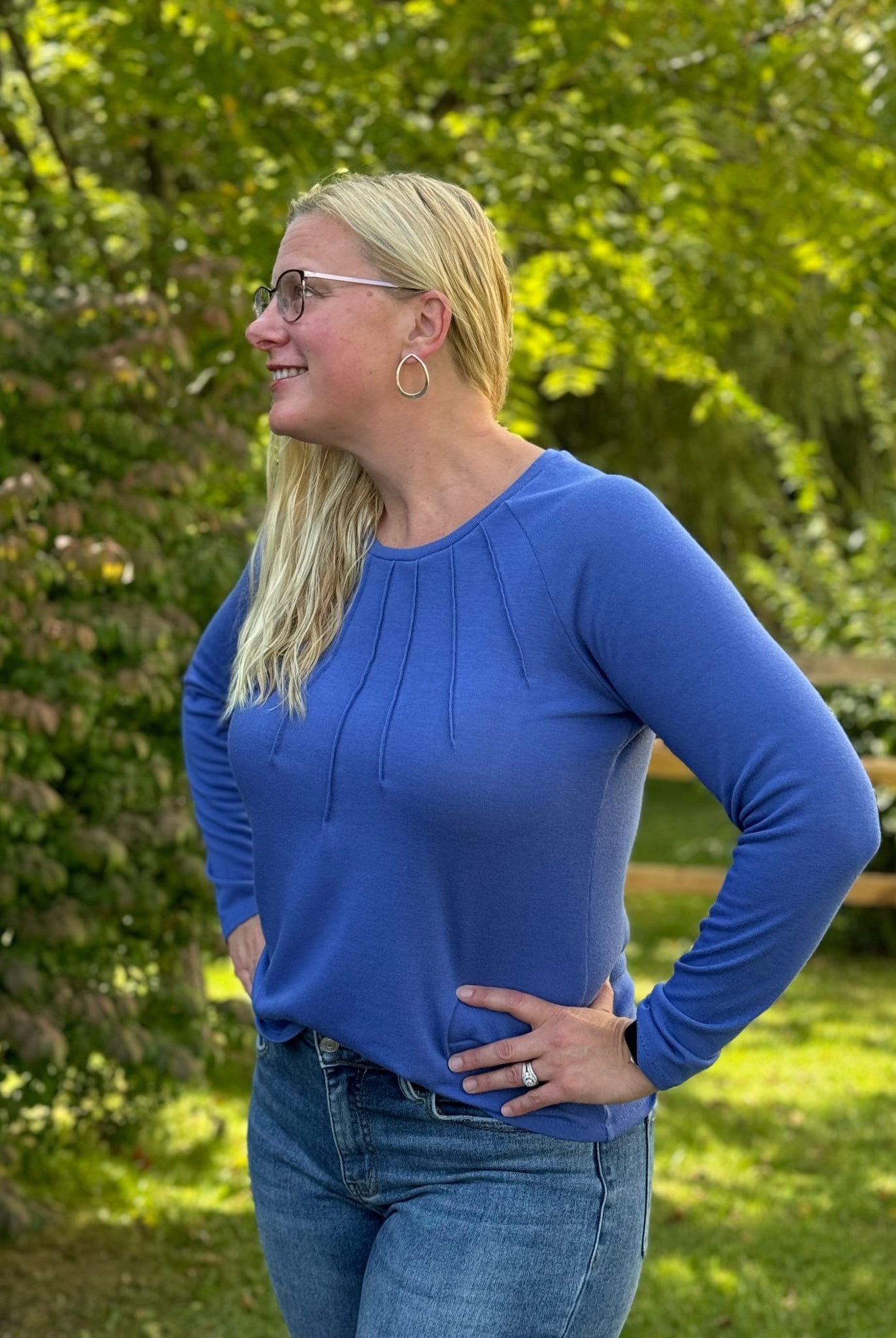 Periwinkle, Hacci Sweater Knit - Boho Fabrics - Sweater Solids, Knit Fabric