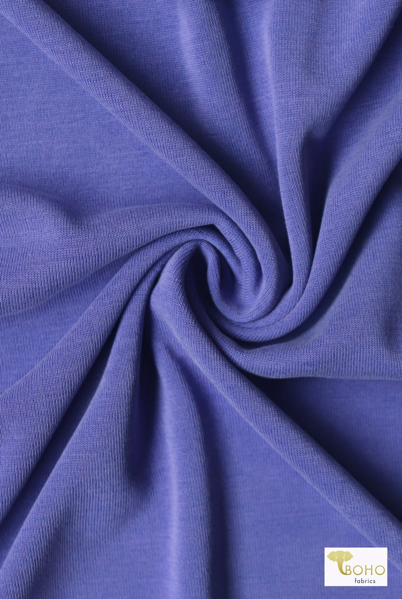 Periwinkle, Solid Cupro Knit Fabric - Boho Fabrics - Cupro, Knit Fabric