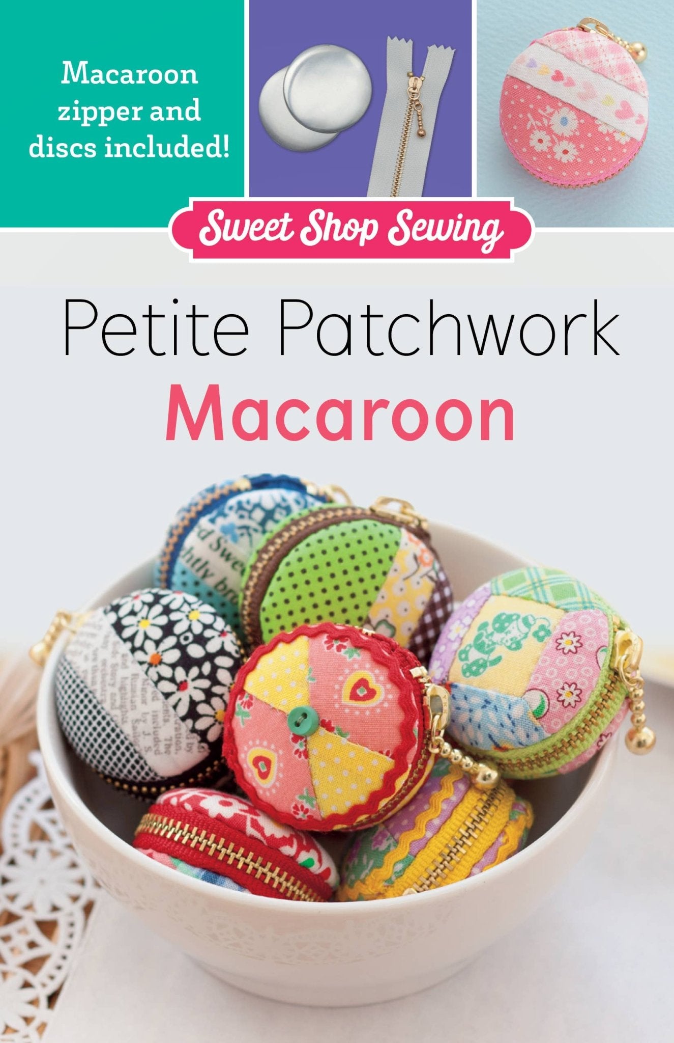 Petite Patchwork Macaroon, Sewing Pattern with Hardware - Boho Fabrics - Sewing Patterns