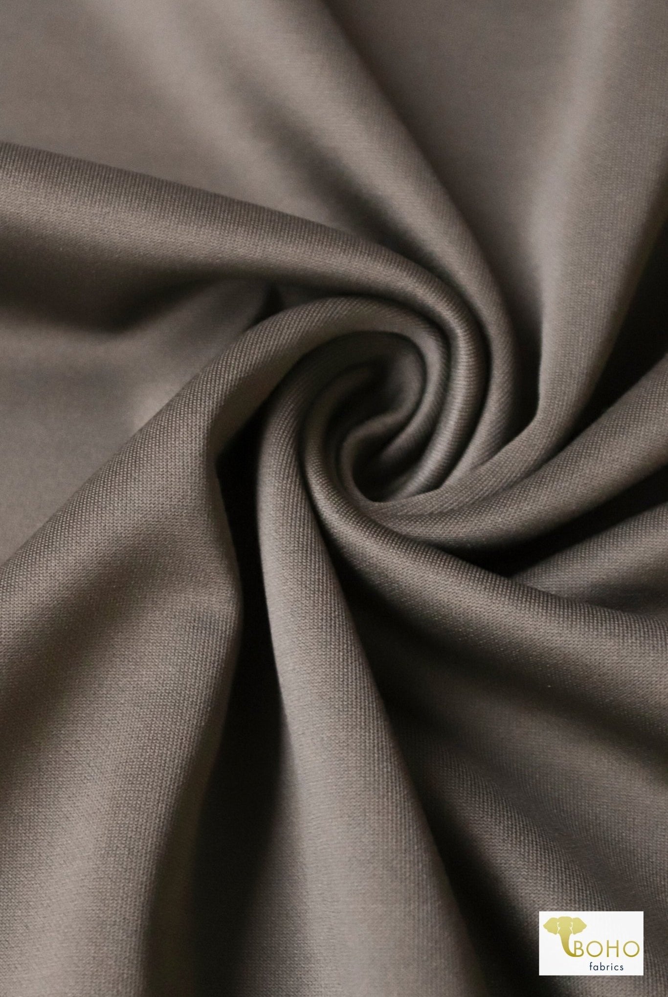 Pewter, Heavy DBP Single Brush Athletic Knit - Boho Fabrics