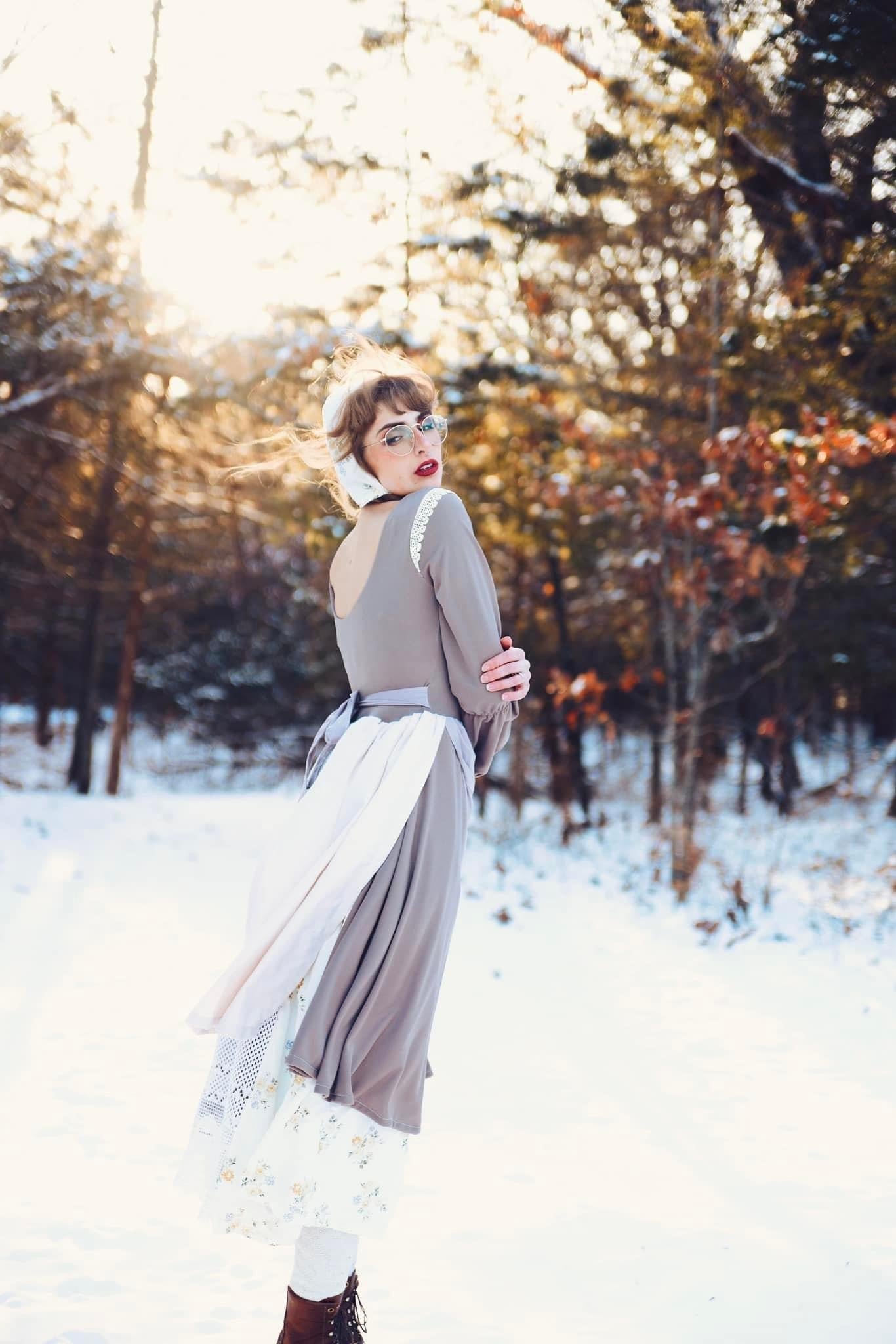 Pewter Scuba Crepe Knit, Scuba Knit - Boho Fabrics