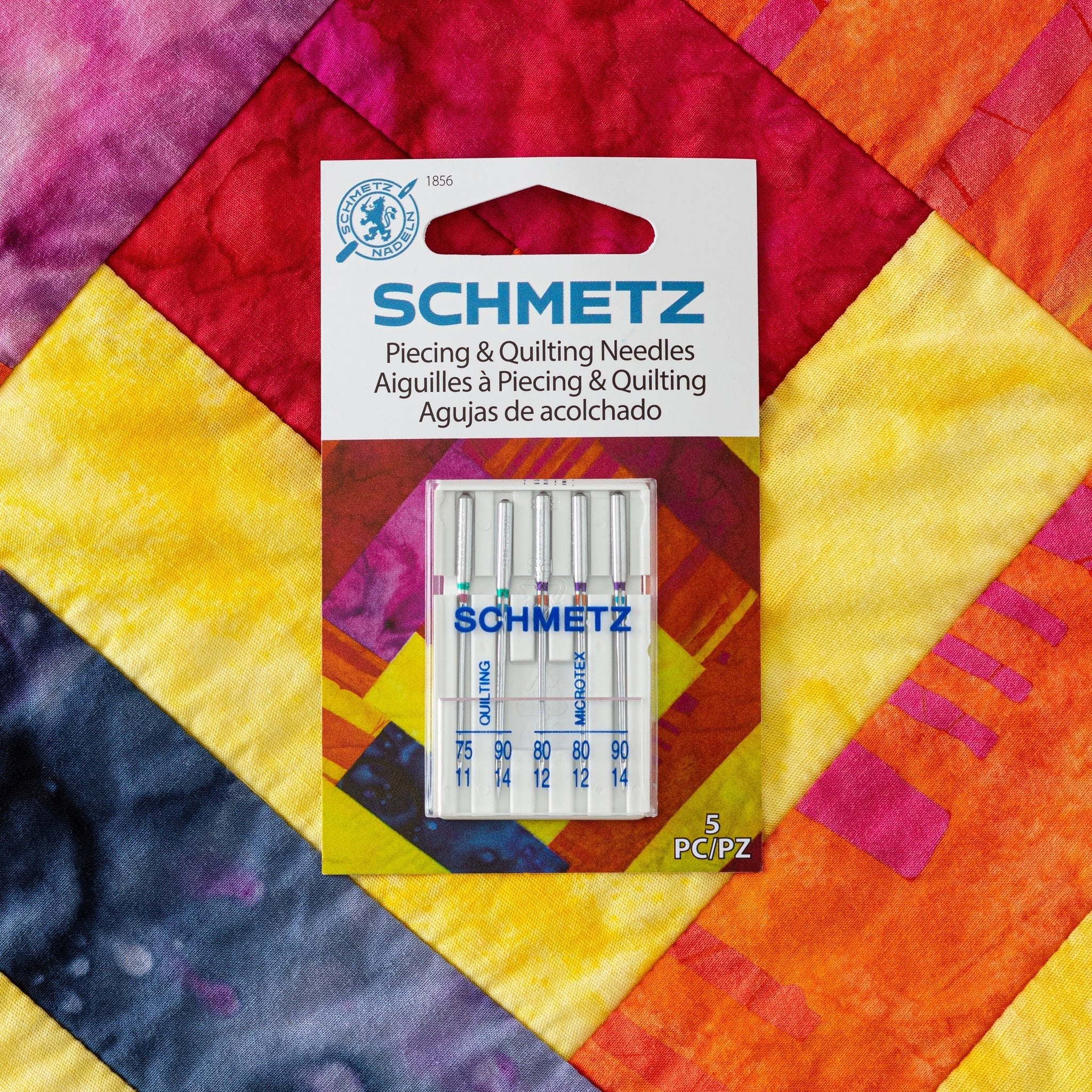 Piecing and Quilting Needles 1856 Schmetz10 - Boho Fabrics - Sewing Needles