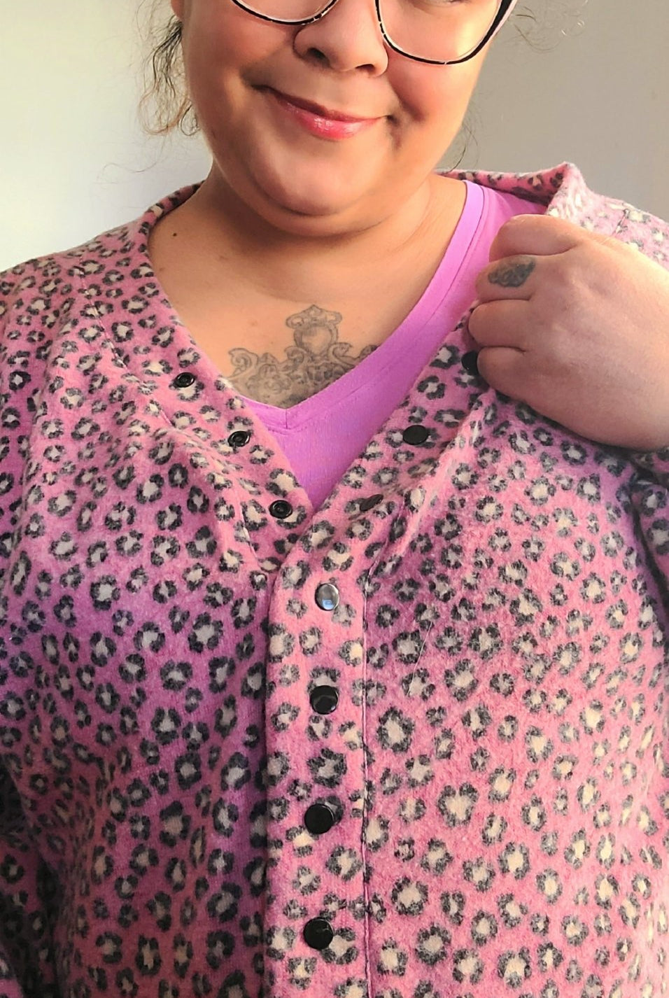 Pink Cheetah, Printed Brushed Sweater Knit Fabric - Boho Fabrics - Sweater Prints, Knit Fabric